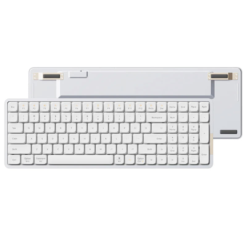 Lofree Flow Low Profile, the Smoothest Mechanical Keyboard White / 100 Keys / Kailh GHOST Linear