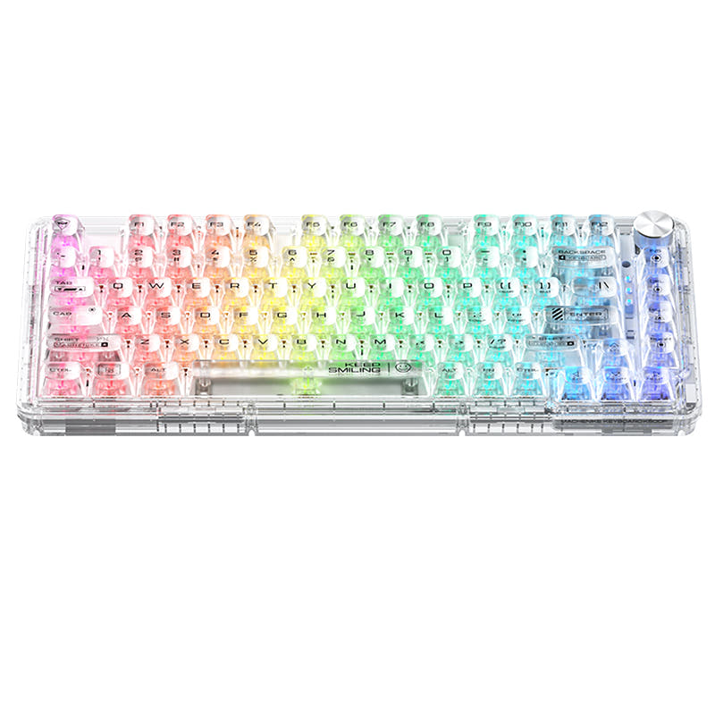 WhatGeek x Machenike K500F-B81 RGB Clear Mechanical Keyboard Clear White / RGB / GR Crystal Tactile
