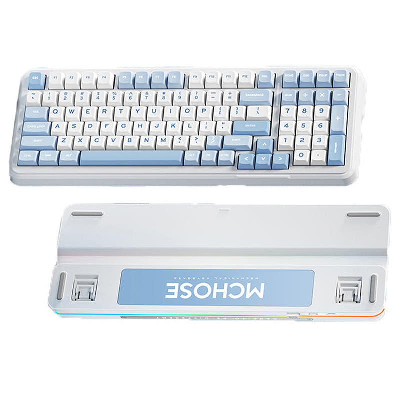 MCHOSE K99 Wireless Gasket Mechanical Keyboard Sky Blue / Kailh Beige Ice Cream Linear