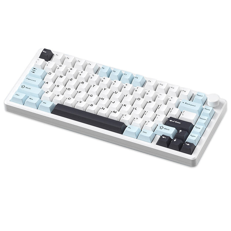 MONKA A75 Tri-Mode Wireless Mechanical Keyboard Gaming Keyboard Sky Blue / MONKA Sea Salt V2 Tactile