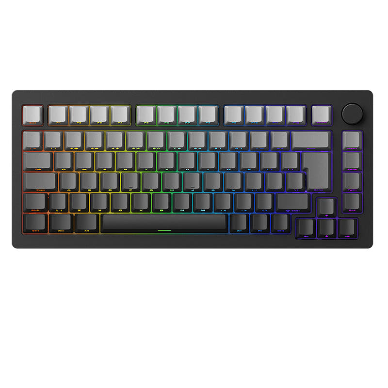 MonsGeek M1W ISO Layout Black Aluminum Wireless Mechanical Keyboard Black / Akko V3 Pro Piano Linear