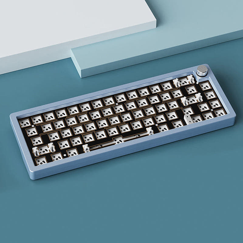 XINMENG A66 Gasket Triple-mode Keyboard DIY Kit Sky Blue / PC