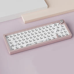 XINMENG A66 Gasket Triple-mode Keyboard DIY Kit as variant: Pink / PC