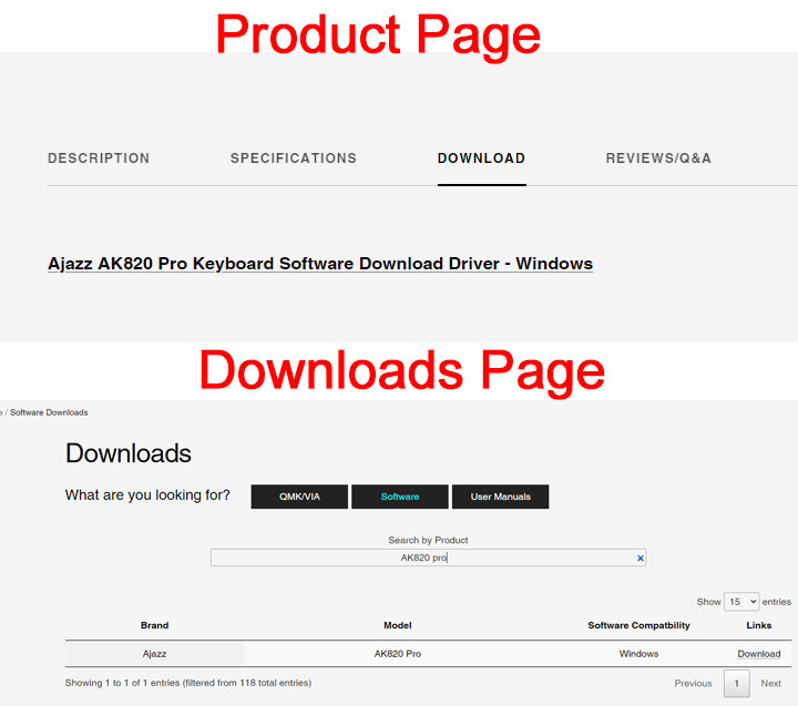 Ajazz ak820 pro keyboard driver download software