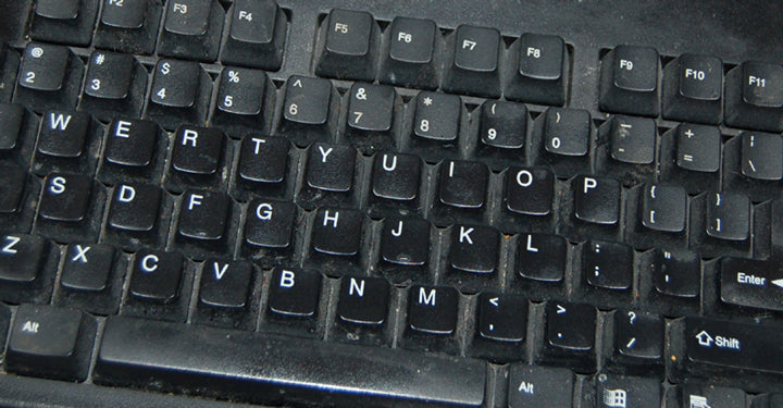 Schmutzige Tastatur