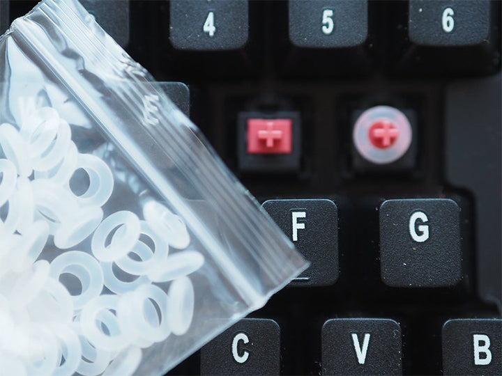 mechanical keyboard O-ring white