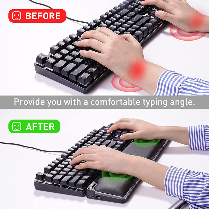 typing comfortable