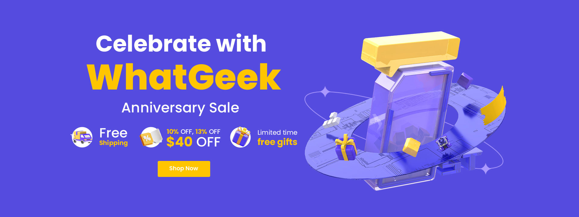 whatgeek 1st anniversary sale