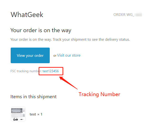 WhatGeek Order Tracking Way