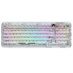 CoolKiller CK98 3-Mode Transparent Mechanical Keyboard as variant: Polar Bear / With A Large Aluminum Case