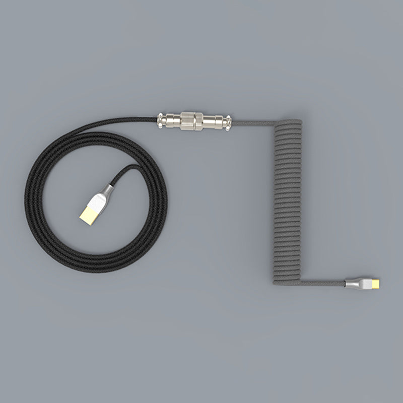 CoolKiller V2 Gray Custom Coiled Aviator Cable