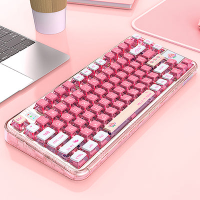 CoolKiller CK75 Triple Mode Transparent Mechanical Keyboard - WhatGeek