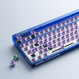 Machenike K600S-B100W Wireless Mechanical Keyboard as variant: Customized GR Purple Linear