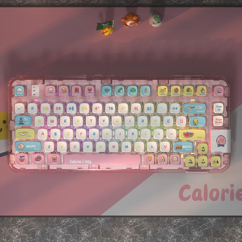 PIIFOX Calorie ASA Profile PBT Keycap Set 117 Keys