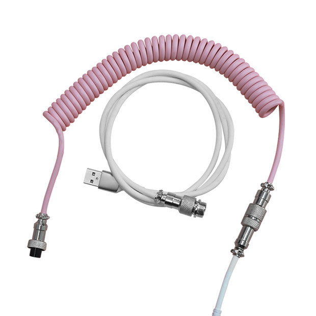 purple Ajazz AL60 Coiled Aviator Cable