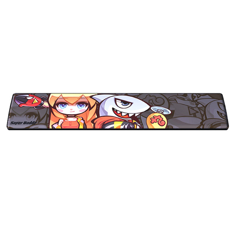 Ajazz Douyu Graffiti Leather Keyboard Wrist Rest Pad