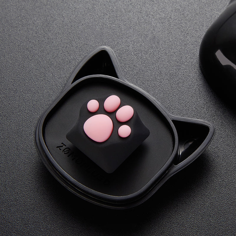 ZOMO PLUS Aluminum & Silicone Kitty Paw Artisan Keycap