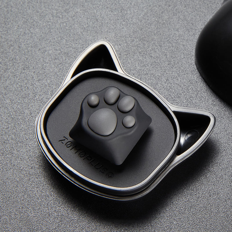 ZOMO PLUS Aluminum & Silicone Kitty Paw Artisan Keycap