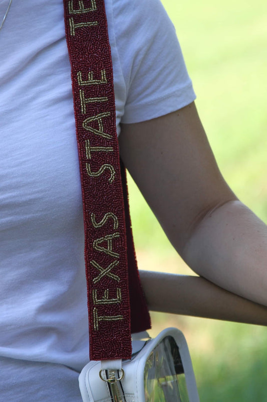 TEXAS A&M PURSE STRAP, AGGIE TRADITION PHRASES