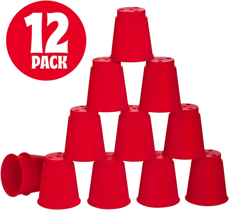 Kicko Mini Rapid Cup Game - 12 Pack - 2 Inches Classic Cup Game - Puzzle Games, Stacking