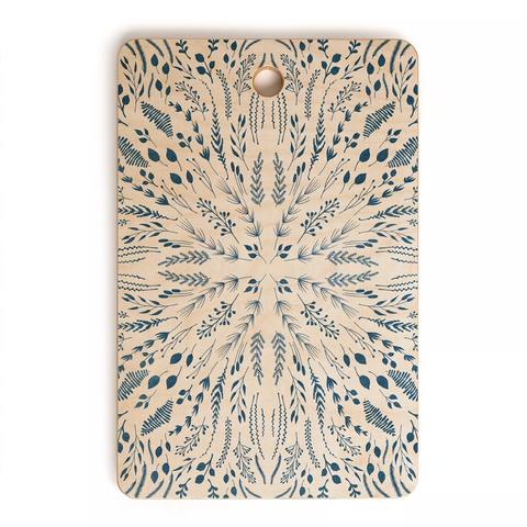 Macy's Indigo Maze Rectangle Cutting Board