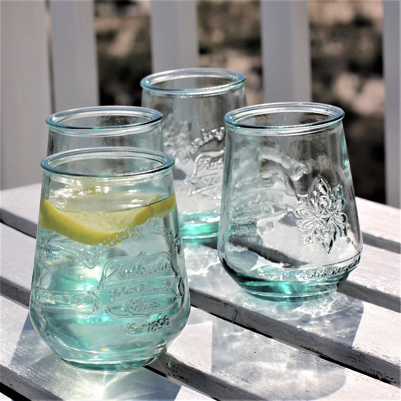 European Recycled Glass Jar, Natural Décor