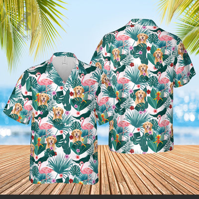 Custom Hawaiian Shirts With Pet Face, Dog Cat Floral Hawaiian