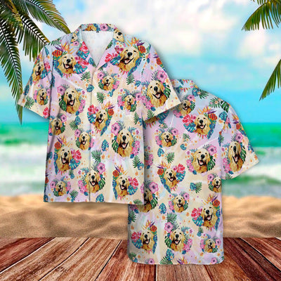 Custom Hawaiian Shirts With Pet Face, Dog Cat Floral Hawaiian