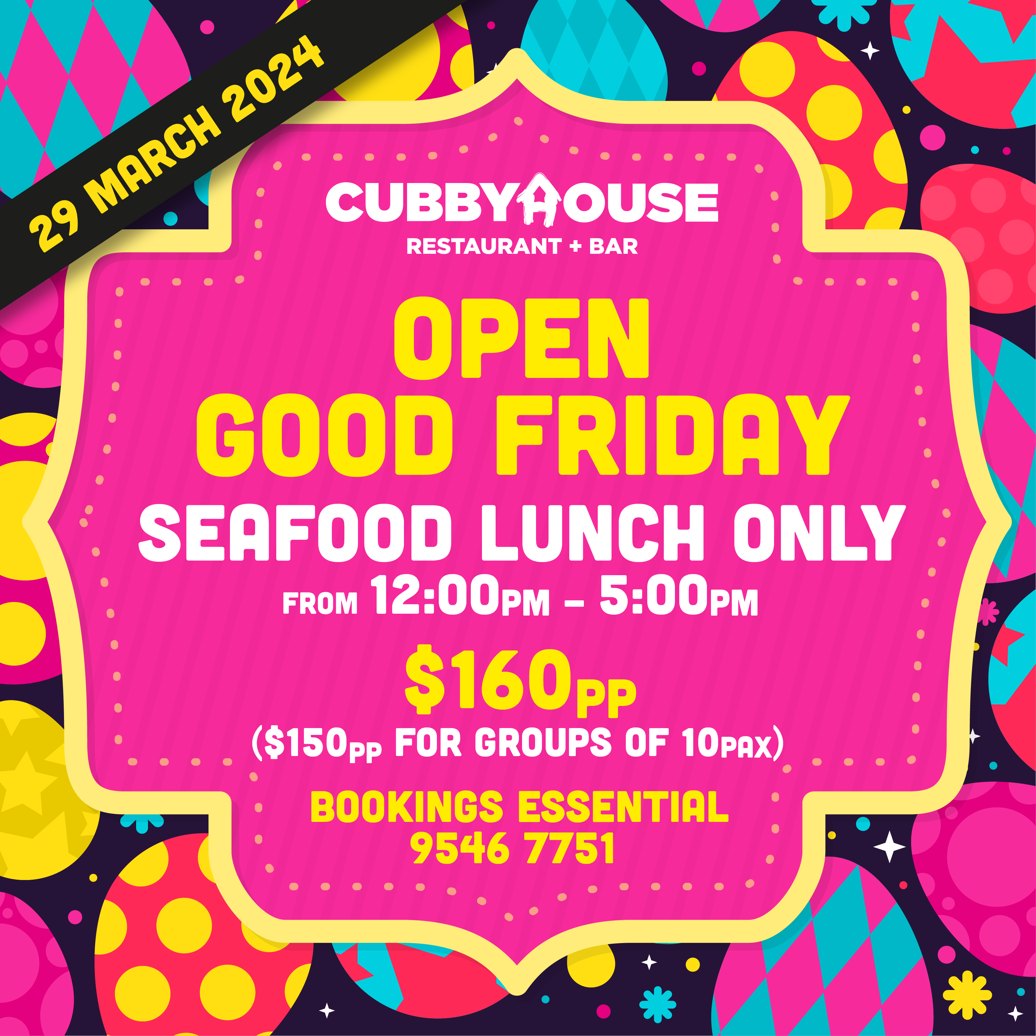 Good Friday Seafood Lunch