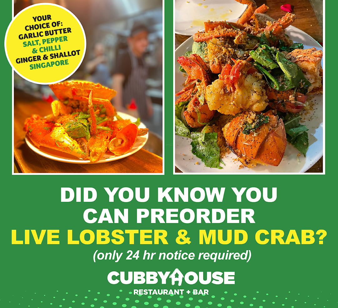 PREORDER Live Lobster & Mud Crab