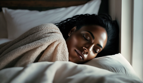 A woman sleeping soundly.