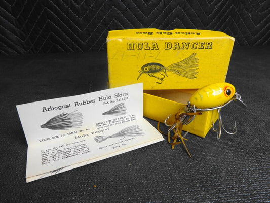 Vintage Heddon Hula Dancer Fishing Lure - Black – ineedths
