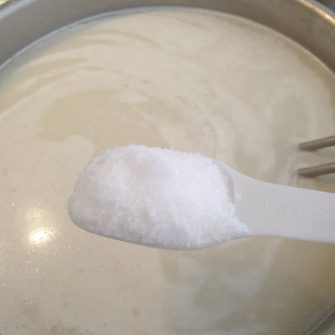 1 rounded tablespoon salt per litre