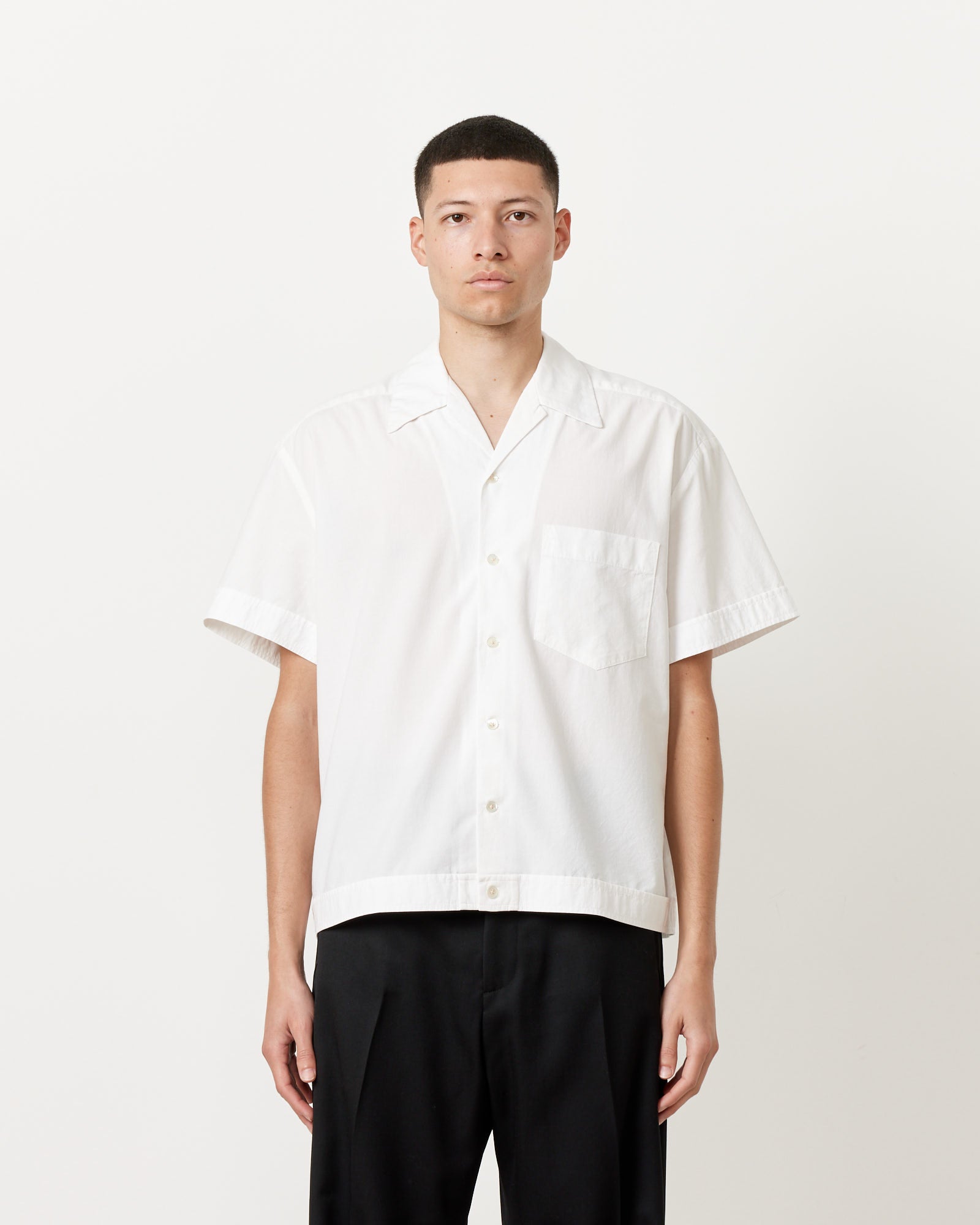 Bongo Shirt Poplin in White