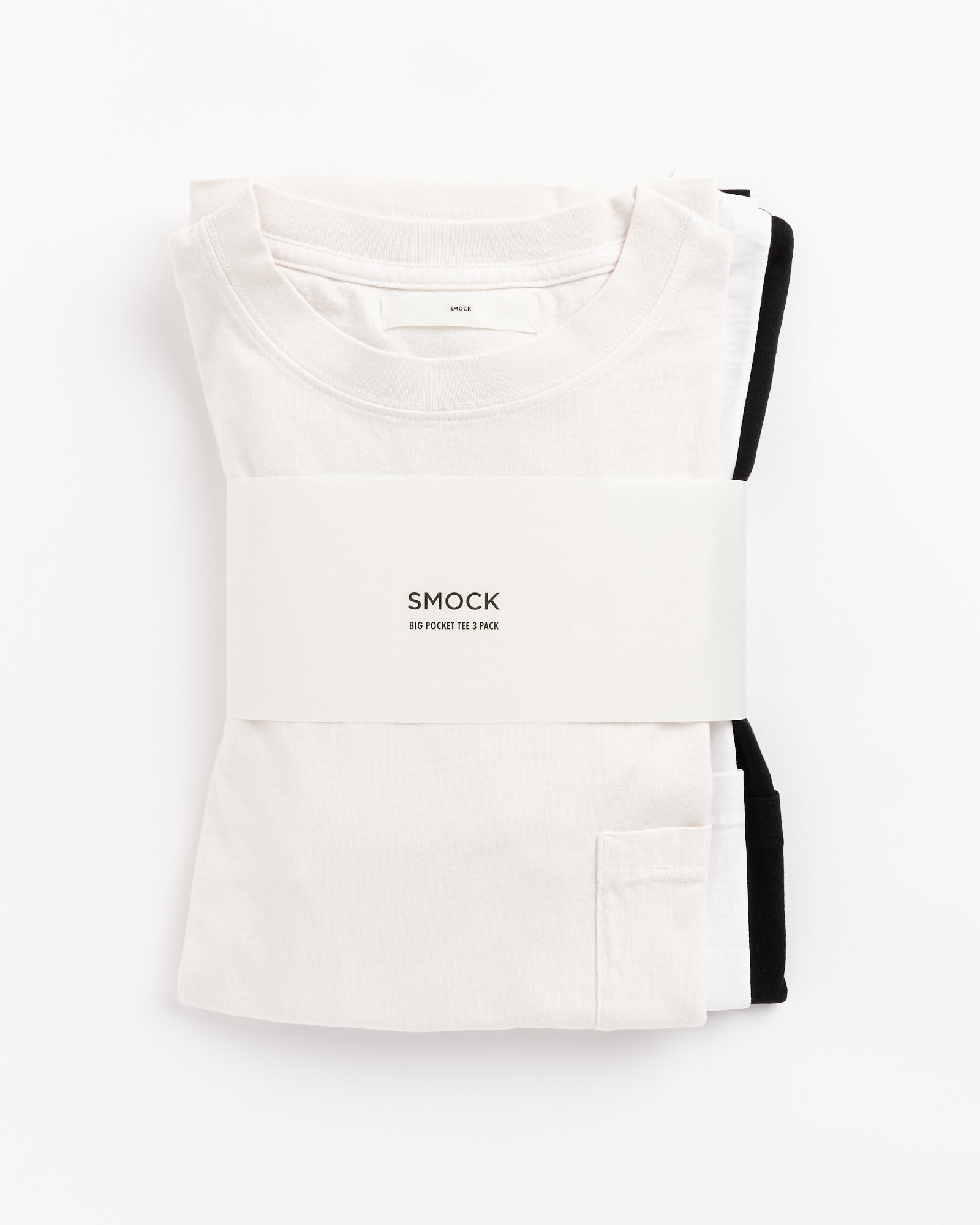 White Pocket T-Shirt - HebTroCo