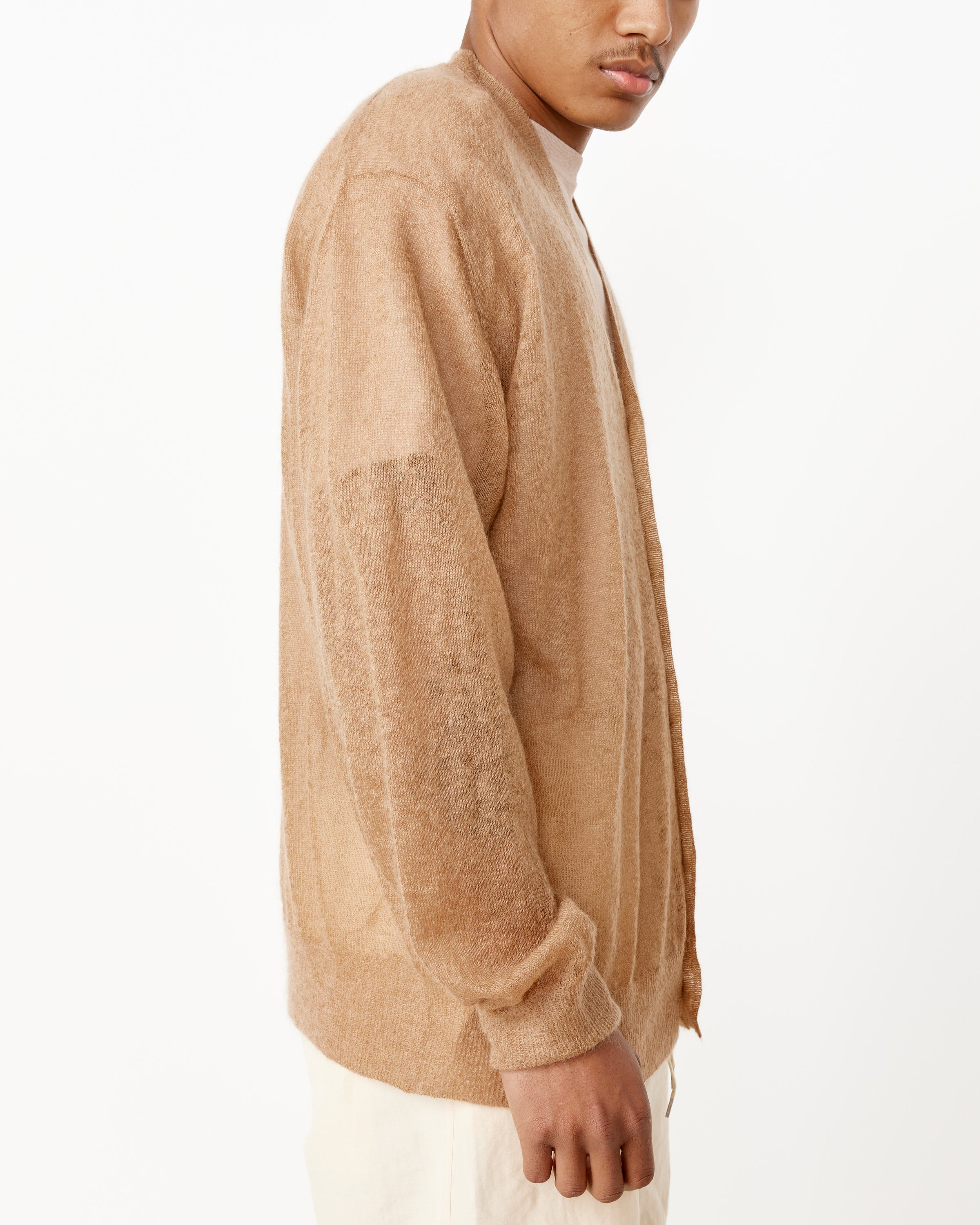 Kid Mohair Sheer Knit Cardigan in Camel – Mohawk General Store