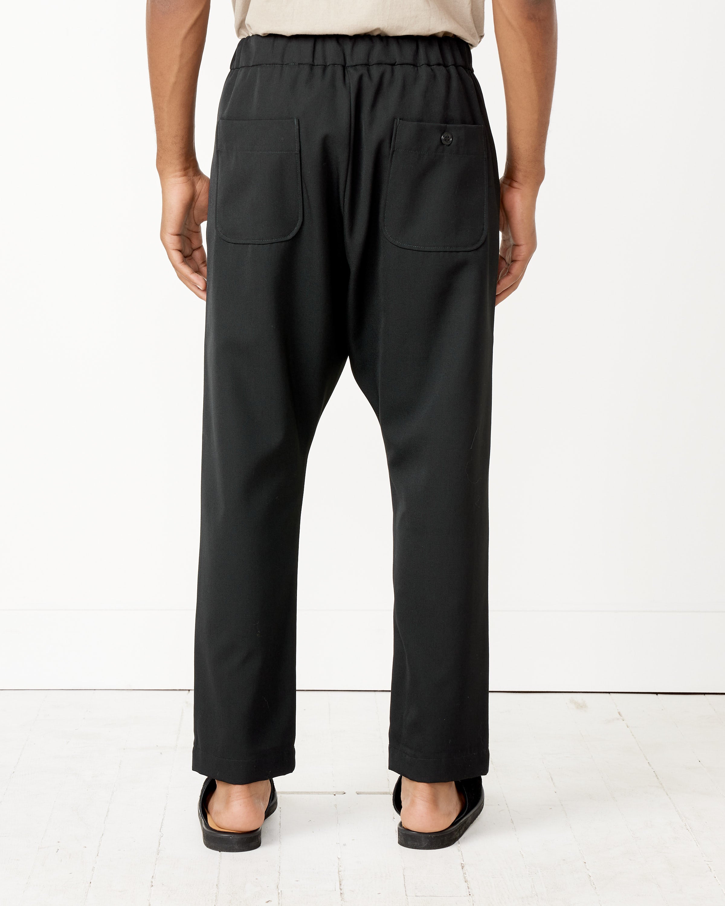 Jazz Pant in Italian Wool Gabardine Black – Mohawk General Store