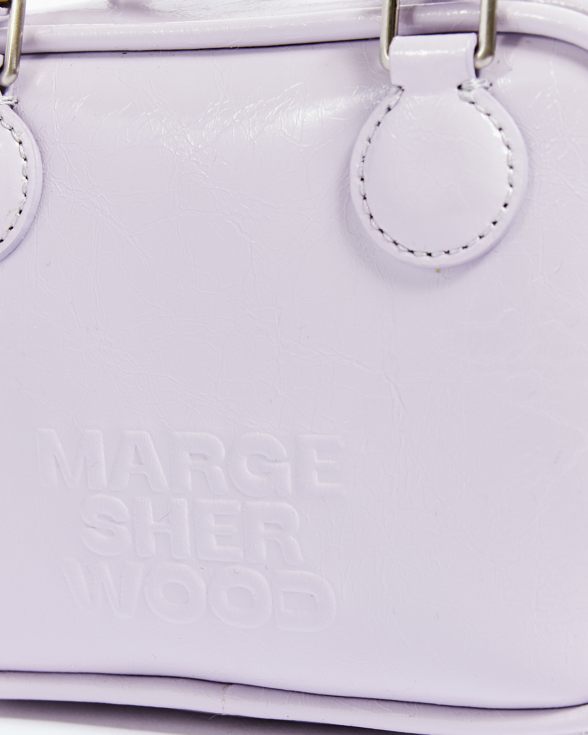 MARGESHERWOOD Hobo Mini Bag+Strap_Snow White Crinkle