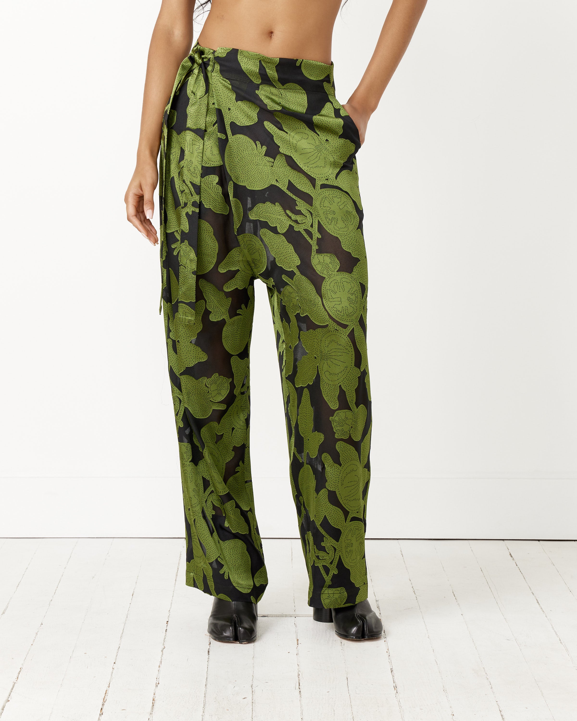 Wide straight military pantsワークパンツ/カーゴパンツ - SBINTERNATIONAL