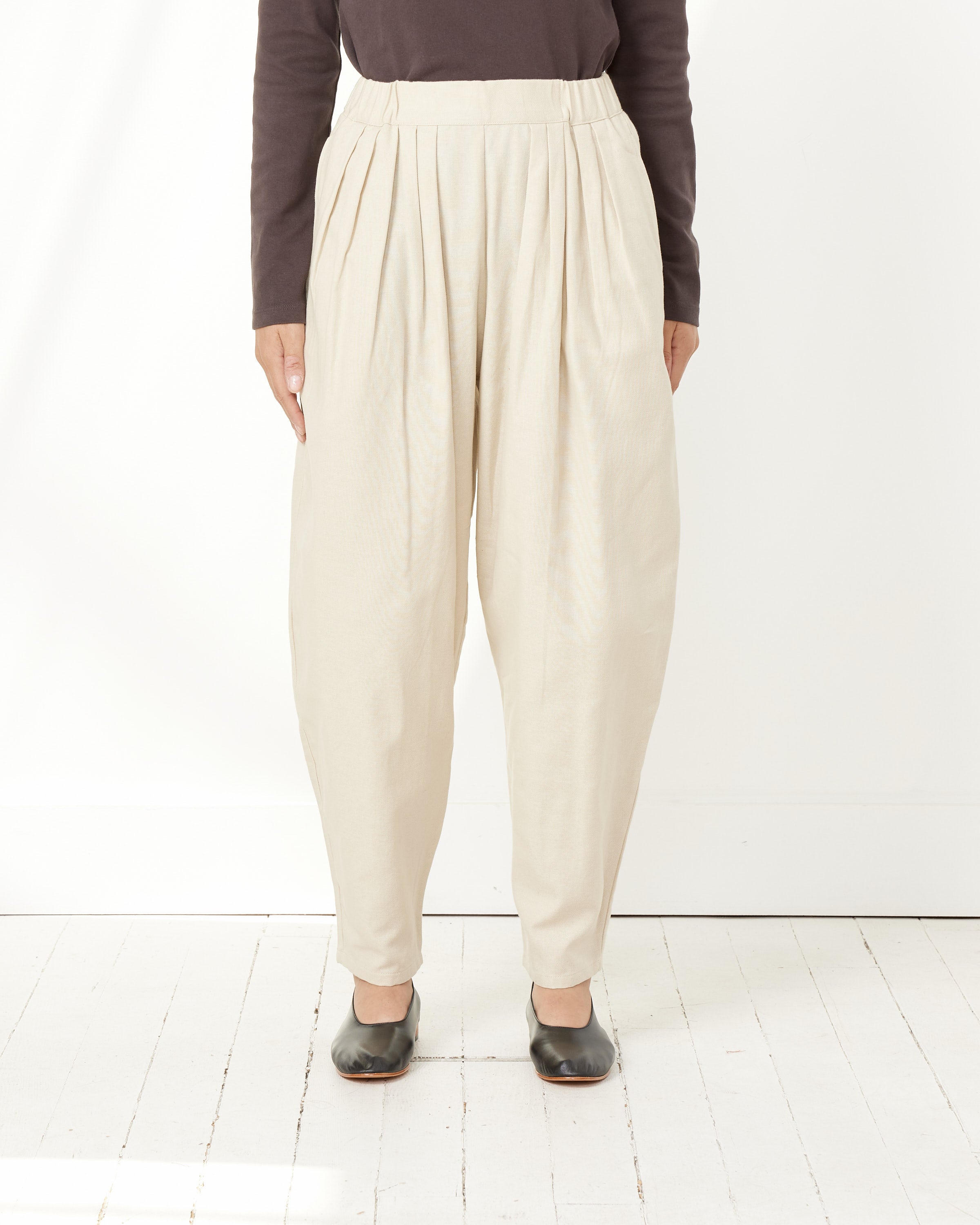 Eco Silk Pleated Balloon Pant - Regular – Tibi Official