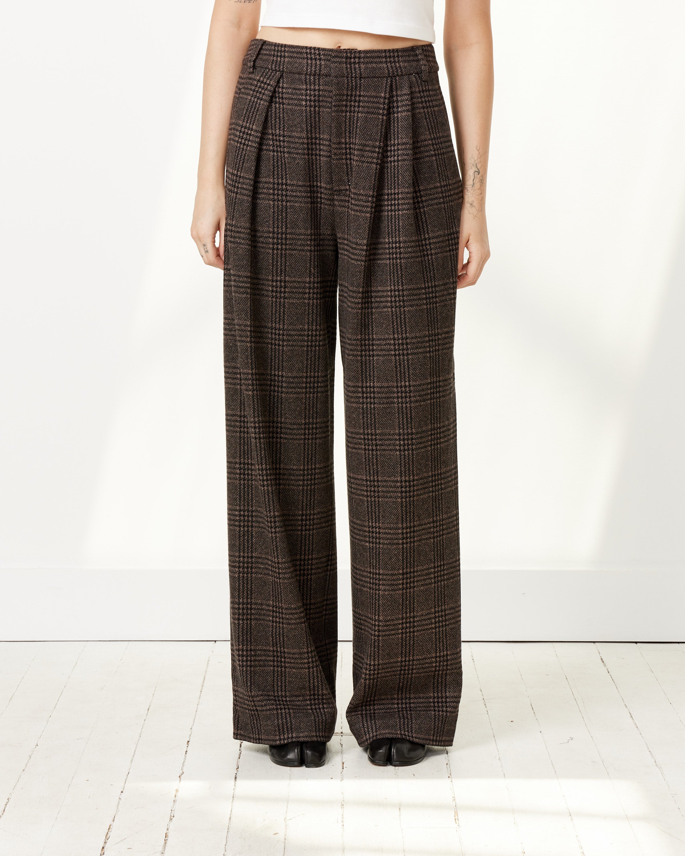 Asymmetrical Pleat Stella Pant