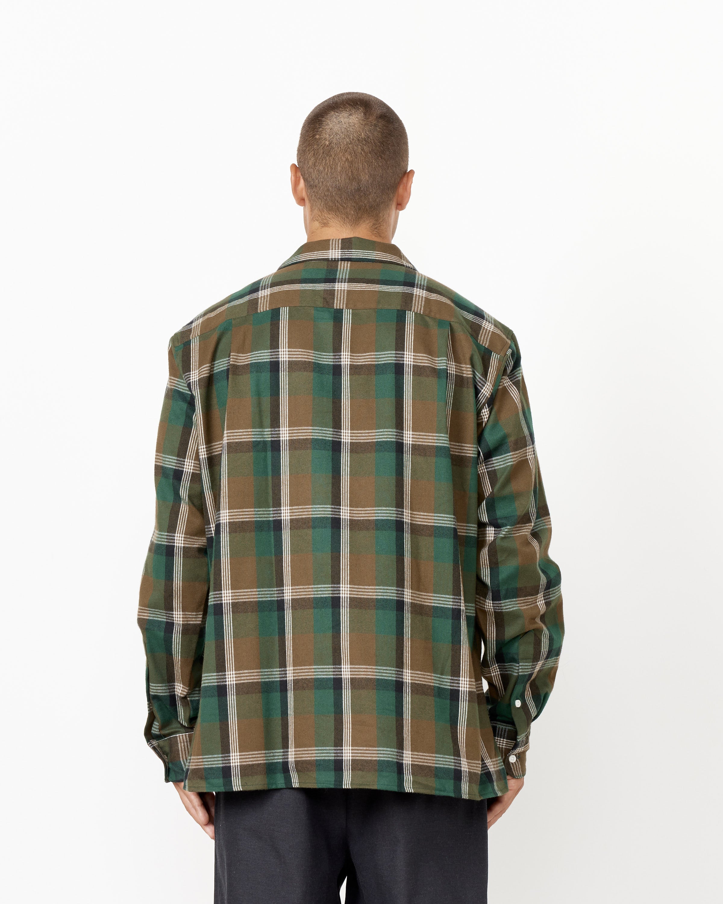 Plaid Linen & Cotton Camp Shirt