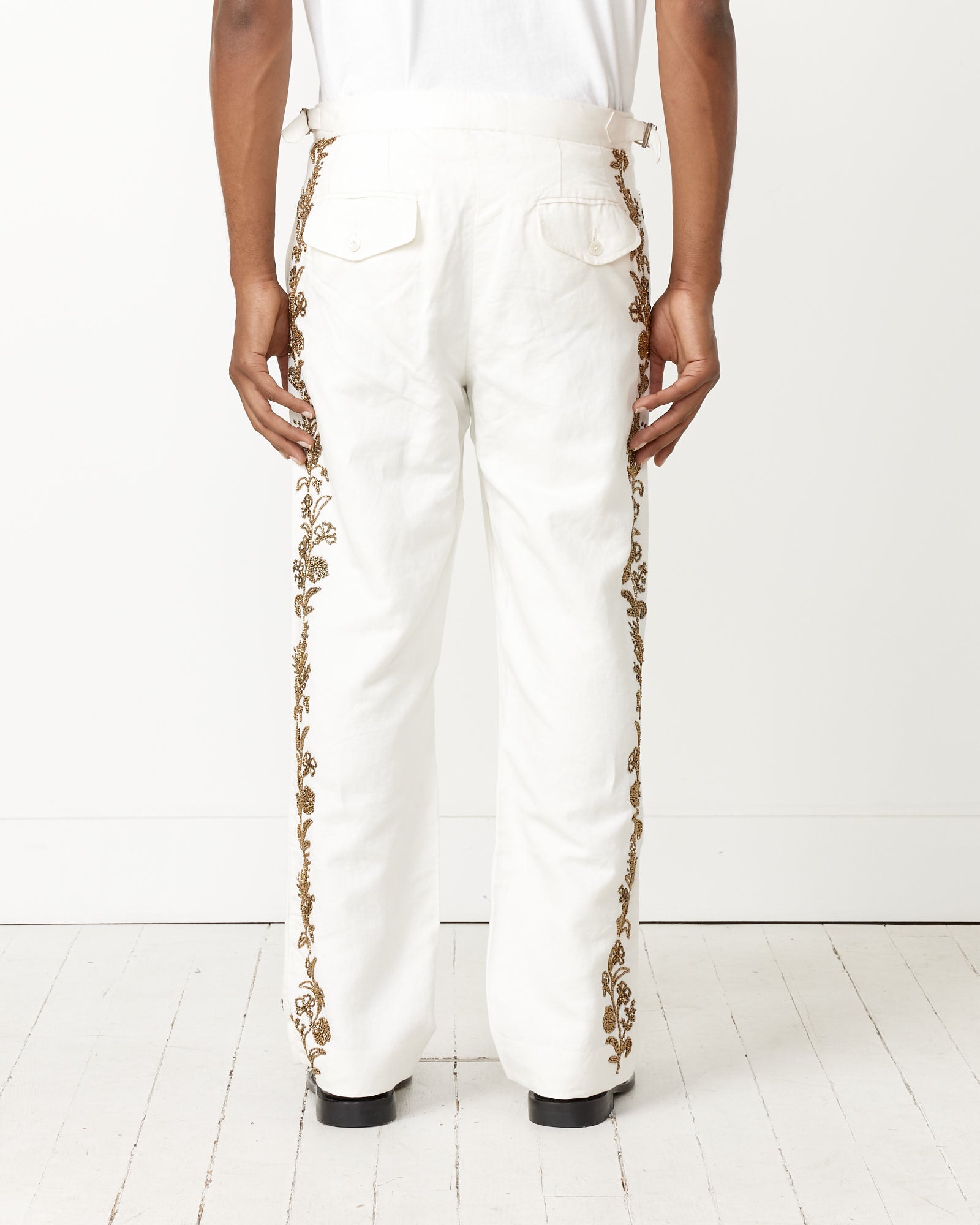 Beaded Wheat Flower Trouser