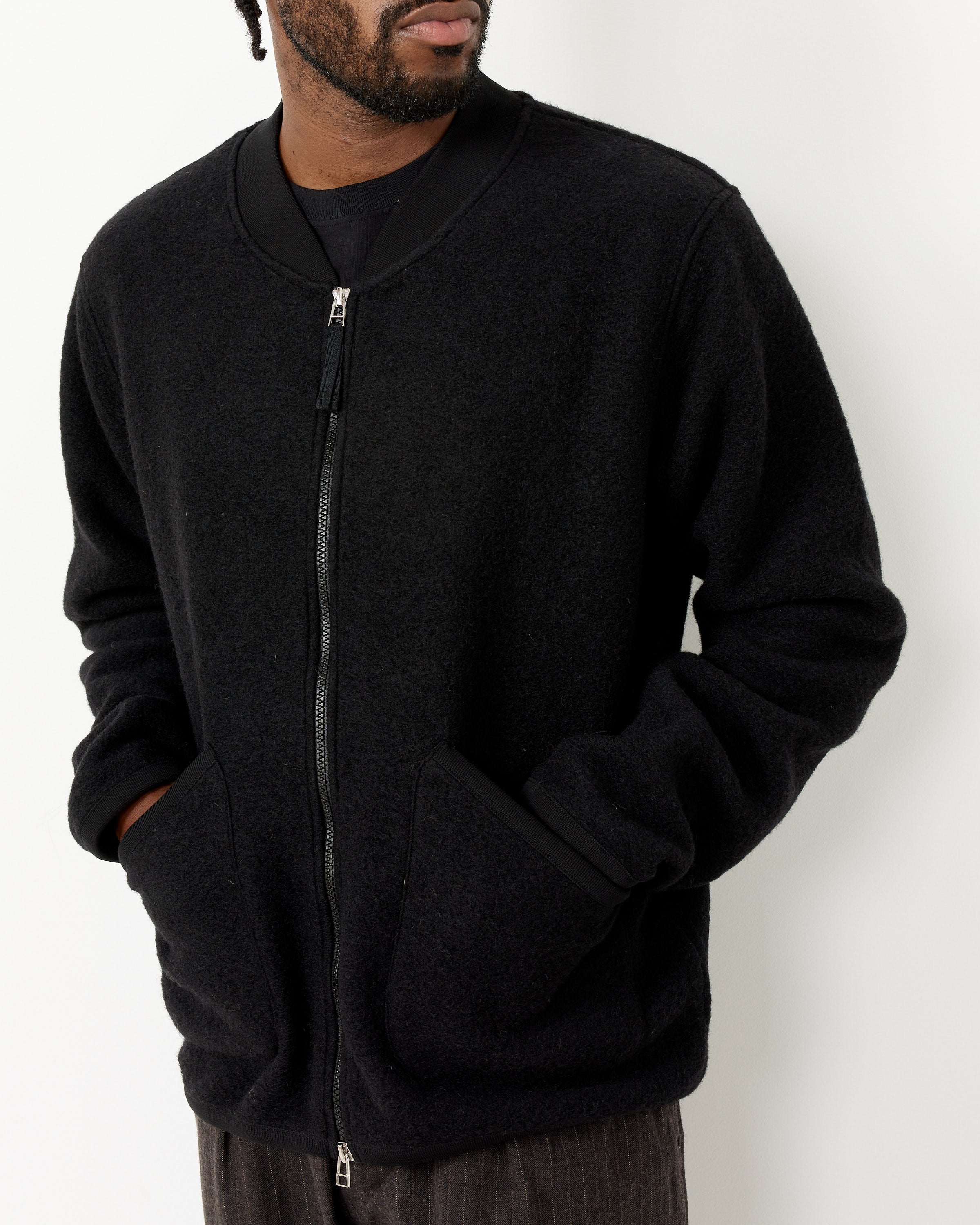 Mini Jacket in Black Worsted Wool – Mohawk General Store