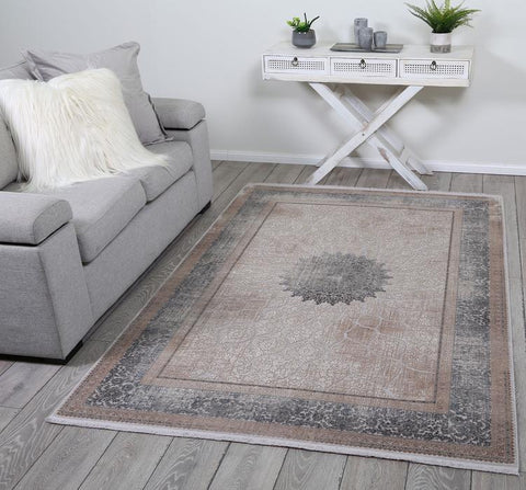 Distressed luxury traditional Turkish rug in living room- Rugs Direct