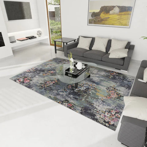 Floral rug design in modern home 