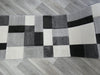 Modern Squares Design Turkish Hallway Runner 80cm x Cut to Order-Hallway Runner-Rugs Direct