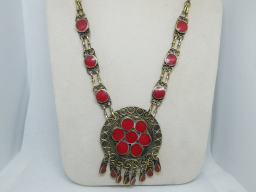 Tradition Red Coral Necklace With Handmade Silver Detail