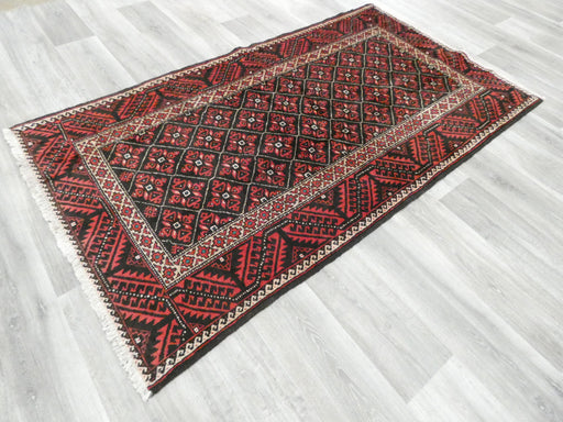 4' 4 x 3' 3 Baluch Authentic Persian Hand Knotted Area Rug - 112581