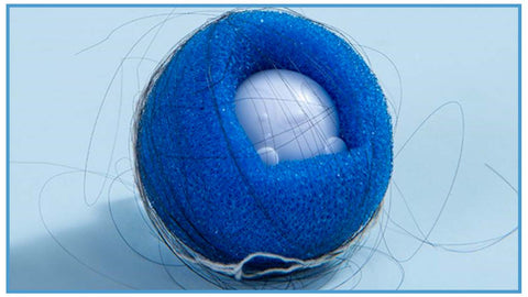 Flufydoll : Boule réutilisable, attrape-poils et cheveux pour lave-linge
